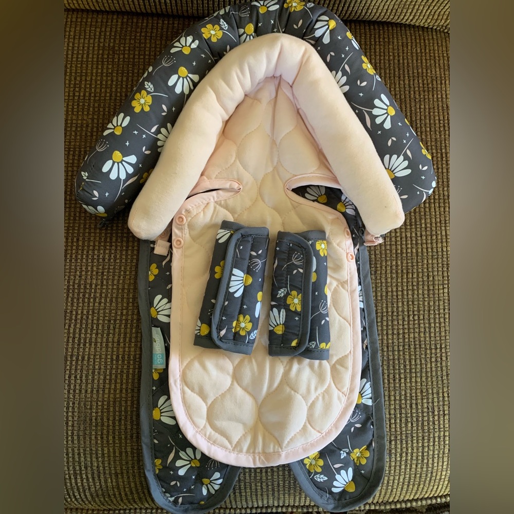 3 piece infant car seat headrest insert
